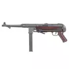 Replika pistoletu maszynowego MP40 Full Metal AEG, Oksyda - Brown [AGM]