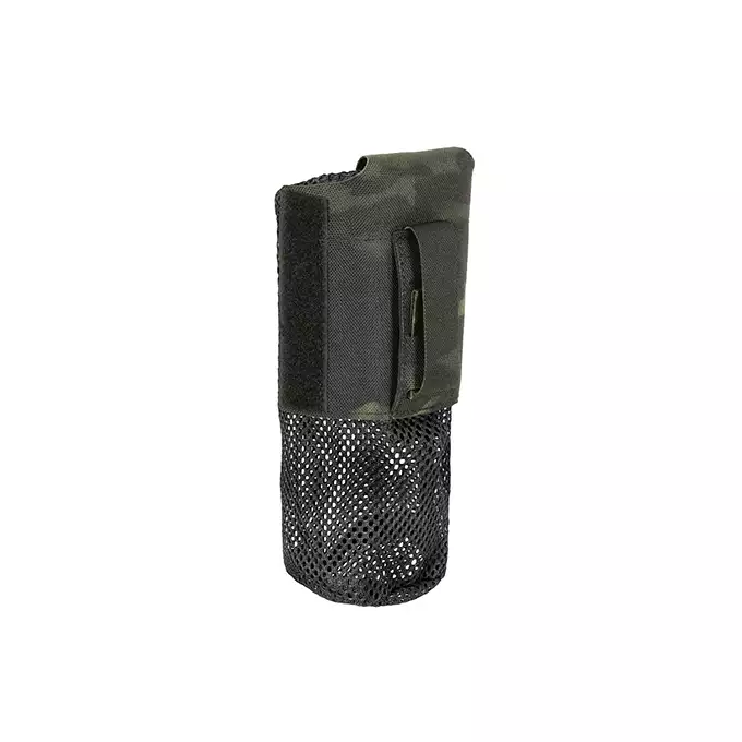 Foldable Bottle Pouch, dual mounting system, Laser Cut - Multicamo Black [8FIELDS]