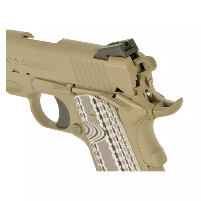 [Zestaw] Licencjonowana replika pistoletu Colt M45A1 Combat Unit - TAN [Army Armament] + Magazynek na Green Gaz do R48 [Army Armament]