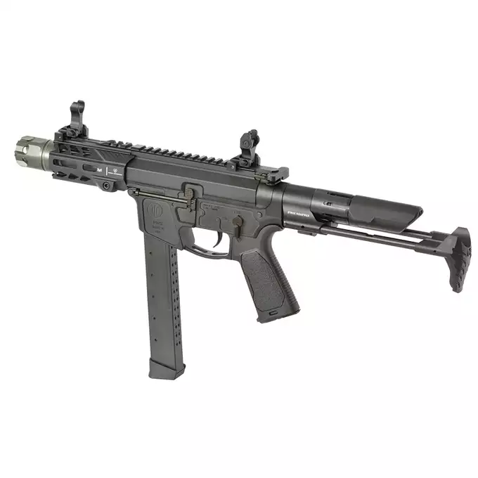 [Zestaw] Replika Strike Industries x PWS Viper PDW 4" Eshooter ETU, GEN-2 - Black [EMG] + Ładowarka V3+ do akumulatorów LiPo/LiFe [IPower] + AKUMULATOR AIRSOFTOWY 25C 800MAH 3S1P 11.1V LIPO GENS ACE G-TECH T-PLUG