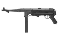 Replika pistoletu maszynowego MP40 Full Metal AEG, Oksyda - Black [AGM]