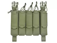 MP5 5-Magazine Pouch, Buckle-Up, Laser-Cut - Olive [8FIELDS]