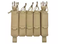 MP5 5-Magazine Pouch, Buckle-Up, Laser-Cut - TAN [8FIELDS]