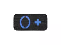 Laser Cut 0+ Blood Type Patch - Blue [8Fields]