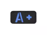 Laser Cut A+ Blood Type Patch - Blue [8Fields]