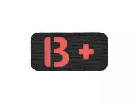 Laser Cut B+ Blood Type Patch - Red [8Fields]