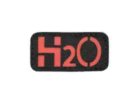 Naszywka Laser Cut H2O - Czerwona [8Fields]