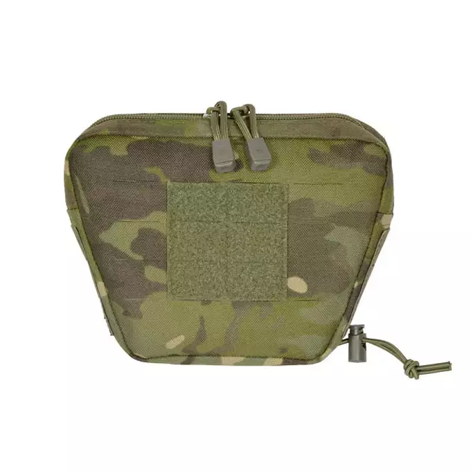 [Zestaw] Prosty Plate Carrier z atrapami miękkich wkładów balistycznych - MT [8FIELDS] + Otwarta potrójna ładownica na magazynki 5.56 - MT [8FIELDS] + Dolna kieszeń użytkowa na akcesoria z linkami shockcord, Laser Cut - Multicamo Tropic [8FIELDS]