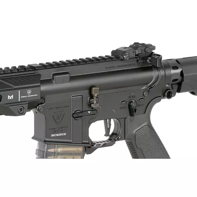 [Zestaw] Replika GBBR Strike Industries 10" Raider SBR CGS Lightning Series - Black [EMG] + Magazynek LANCER L5 5.56 AWN Green Gaz do karabinków gazowych CGS, MWS - Black [EMG]