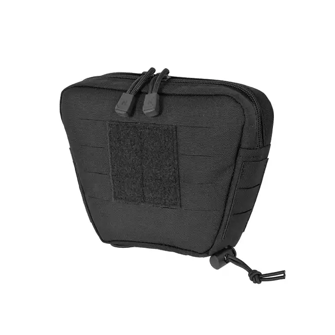 [Zestaw] Buckle Up Assault Plate Carrier Cummerbund - Black [8FIELDS] + Panel Buckle-up COMPACT - wkład na 3 magazynki, MOLLE Laser Cut - Black [8FIELDS] + Dolna kieszeń użytkowa na akcesoria z linkami shockcord, Laser Cut  - Black [8FIELDS]