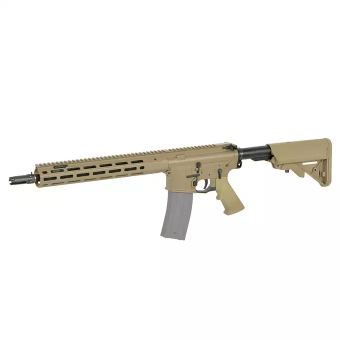[Zestaw] Replika Knight's Armament KS-1 13" GBB - Tan [WELL PRO] + Magazynek STANAG o pojemności 30 kulek do replik GBBR [Well Pro]