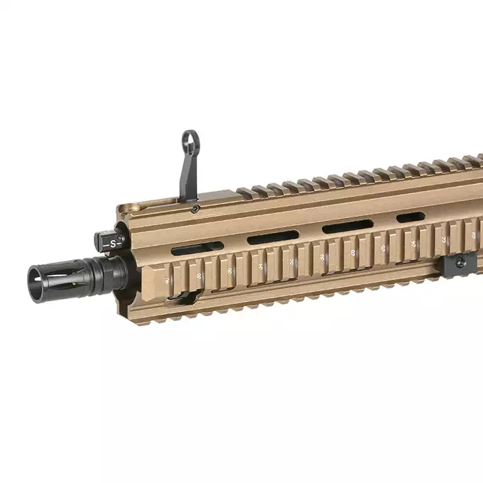 [Zestaw] BY-817 Short barrel - Tan  [Double Bell] + Akumulator Airsoftowy 25C 1500mAh 2S1P 7.4V Lipo Gens ace G-Tech Tamiya + Ładowarka IP3025 - LiPo/LiFe/NiMH 25W/3A [IPower] + Kulki 0,23g - 3000 szt PROSLICK [P&amp;J]