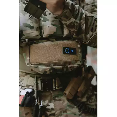 Naszywka Laser Cut Grupa Krwi 0+ - Niebieska [8Fields]
