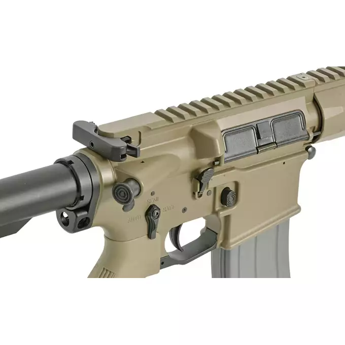 [Zestaw] Replika Knight's Armament KS-1 13" GBB - Tan [WELL PRO] + Magazynek STANAG o pojemności 30 kulek do replik GBBR [Well Pro]