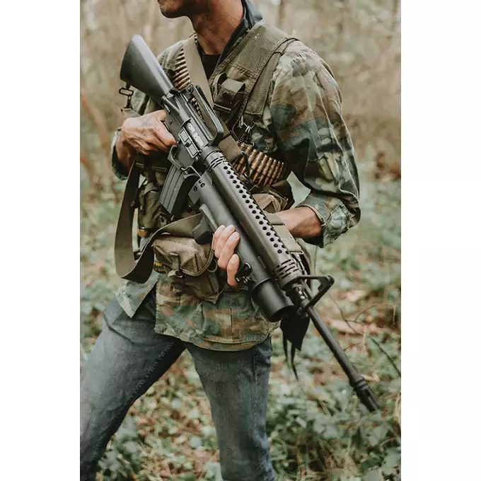 [Zestaw] Gazowa Replika Karabinka Colt 603/XM16E1 - Black [CGS] + Krótki magazynek STANAG 20 kulek Green Gas MWS/CGS - [CGS]