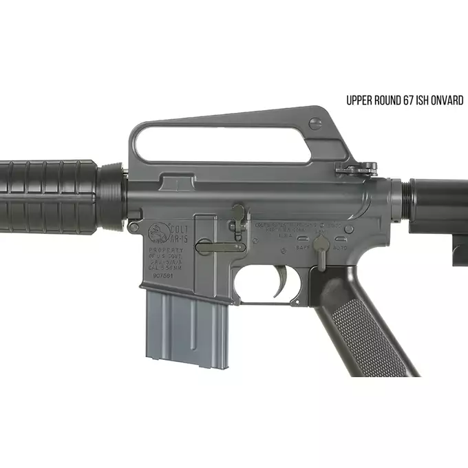 [Zestaw] Gazowa Replika Karabinka Colt 610/GAU-5A/A - Black [EMG] + Krótki magazynek STANAG 20 kulek Green Gas MWS/CGS - [CGS]