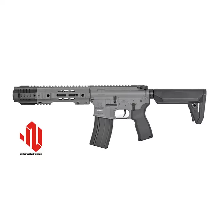 [Zestaw] Replika karabinka SAI GRY 6,5" SBR ESHOOTER ETU, GEN-2 - Grey [EMG] + Ładowarka V3+ do akumulatorów LiPo/LiFe [IPower] + AKUMULATOR AIRSOFTOWY 25C 800MAH 3S1P 11.1V LIPO GENS ACE G-TECH T-PLUG