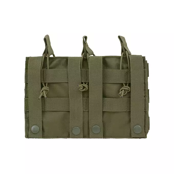 [Zestaw] Jump Plate Carrier Cummerbund - Olive [8FIELDS] + Otwarta potrójna ładownica na magazynki 5.56 - Olive [8FIELDS] + Laser Cut Lower Accessory Utility Pocket with Shockcords for Tourniquet - OD [8FIELDS]