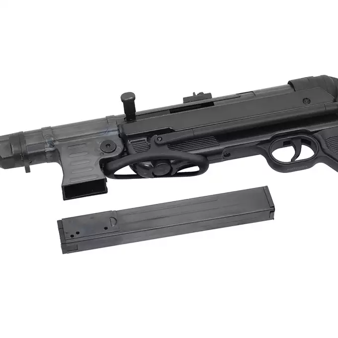 Replika pistoletu maszynowego MP40 Full Metal AEG, Oksyda - Black [AGM]