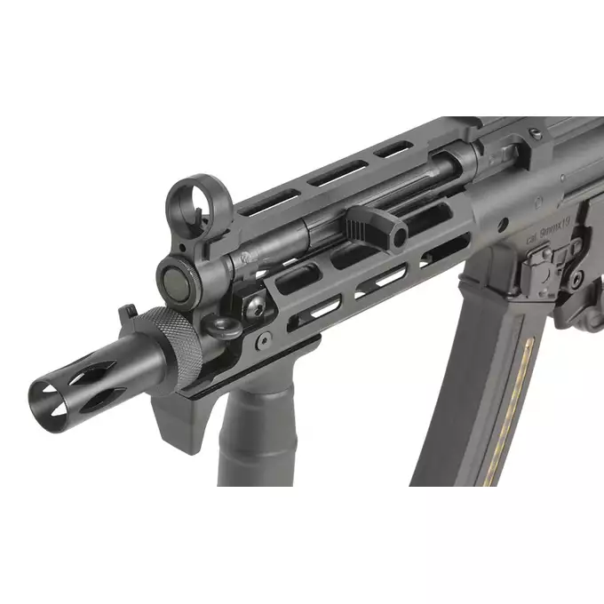 [Zestaw] Replika MP5 CM.041H ESHOOTER ETU, GEN-2, Licencjonowane Przez UMAREX - [CYMA] + Ładowarka V3+ do akumulatorów LiPo/LiFe [IPower] + Akumulator Li-Po 1100mAh 11,1V 20C - Deans [IPower]