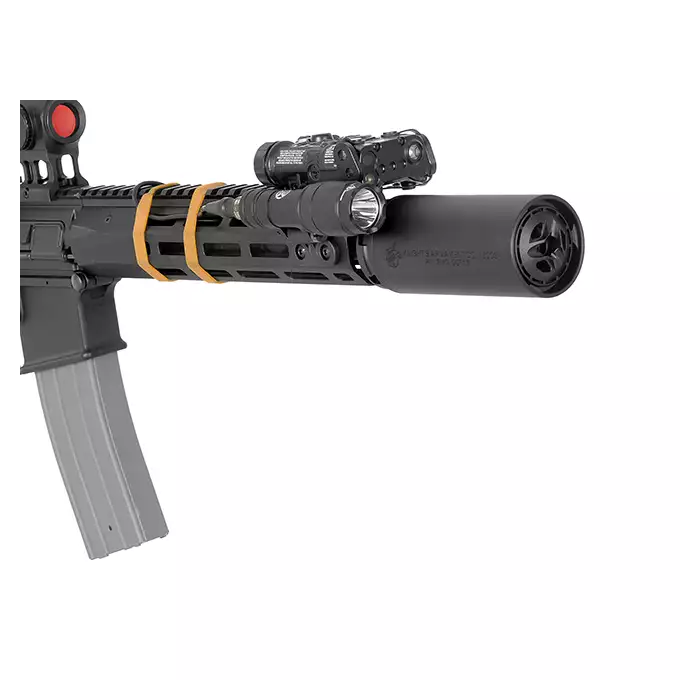 [Zestaw] Replika Knight's Armament KS-1 13" GBB - Czarna [EMG] + Licencjonowana replika tłumika KAC QDC tracer - Black [EMG] + Perfect BB Kulki Tracer 0,28g BIO - 2000 SZT [BLS]
