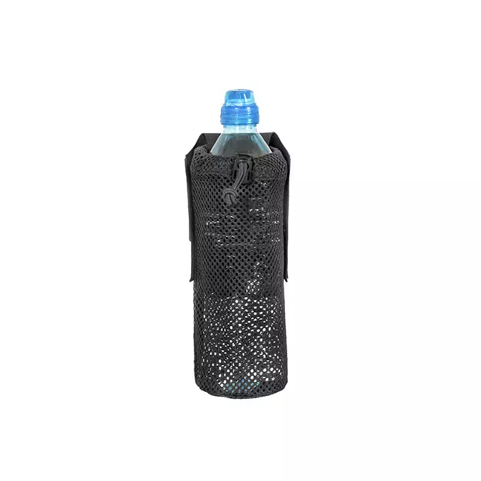 Foldable Bottle Pouch, dual mounting system, Laser Cut - Black [8FIELDS]