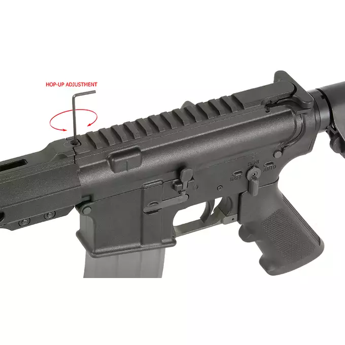 [Zestaw] Replika karabinka AR15 WE13-3A 9,5" GBB Nylon - Black [WELL PRO] + Magazynek STANAG o pojemności 30 kulek do replik GBBR [Well Pro]