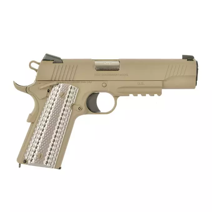 [Zestaw] Licencjonowana replika pistoletu Colt M45A1 Combat Unit - TAN [Army Armament] + Magazynek na Green Gaz do R48 [Army Armament]