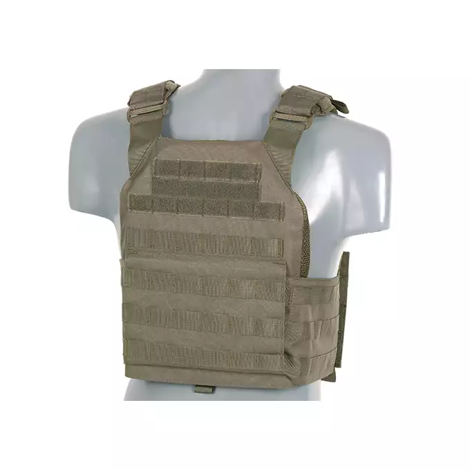 [Zestaw] Buckle Up Assault Plate Carrier Cummerbund - Ranger Green [8FIELDS] + Panel Buckle-up COMPACT - wkład na 3 magazynki, MOLLE Laser Cut - Ranger green [8FIELDS] + Dolna kieszeń użytkowa na akcesoria z linkami shockcord, Laser Cut - Ranger Green [8FIELDS]