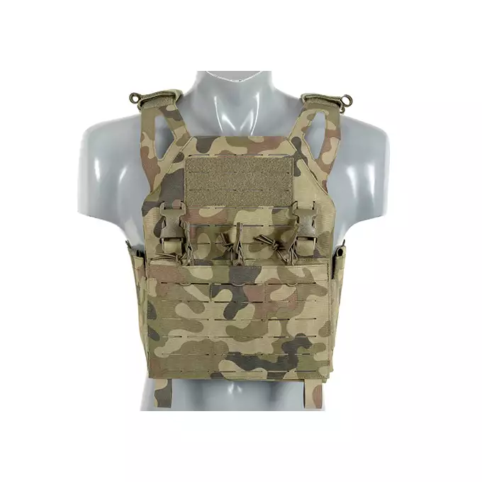 Laser-Cut “Buckle Up" Operator Plate Carrier with AR15/AK Magazine Pouch — WZ93 [8Fields]