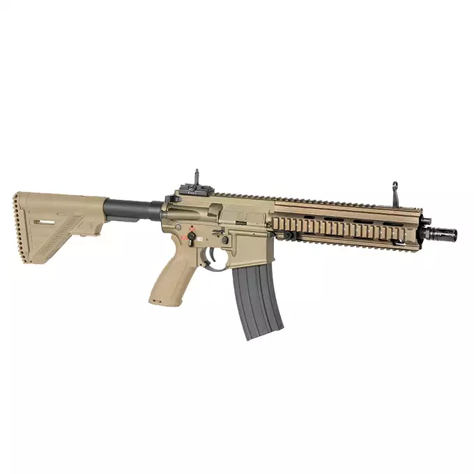 [Zestaw] BY-817 Short barrel - Tan  [Double Bell] + Akumulator Airsoftowy 25C 1500mAh 2S1P 7.4V Lipo Gens ace G-Tech Tamiya + Ładowarka IP3025 - LiPo/LiFe/NiMH 25W/3A [IPower] + Kulki 0,23g - 3000 szt PROSLICK [P&amp;J]