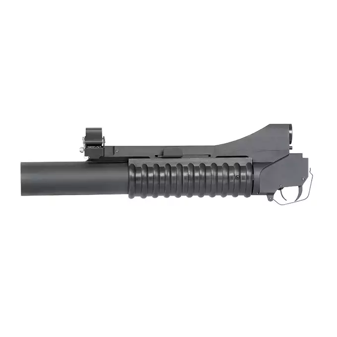 [Zestaw] Replika Amerykańskiego Granatnika 12" Lightweight - Black [S&amp;T] + Zestaw 3 granatów 40MM na 120 kulek [S&amp;T]