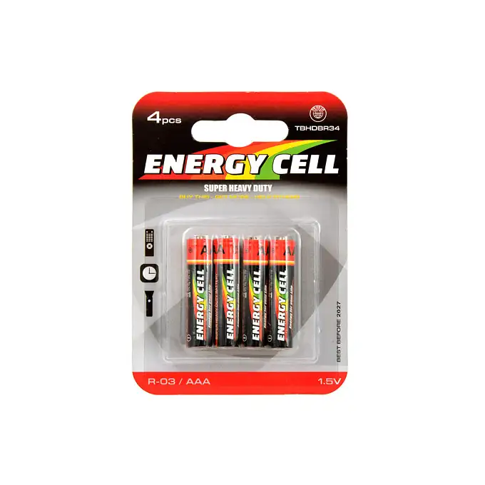 AAA/R03 Super Heavy Duty Batteries - 4 pcs. [Energy Cell]