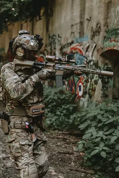Licencjonowana replika tłumika KAC QDC tracer - FDE [EMG]