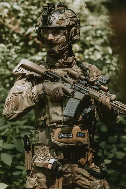 Naszywka Laser Cut Grupa Krwi 0+ - Niebieska [8Fields]
