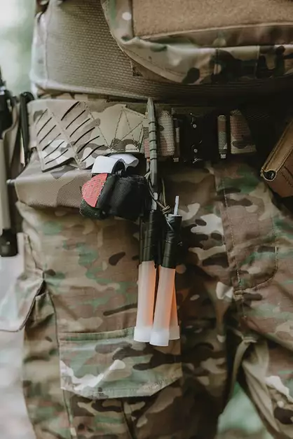 Pas taktyczny Laser-Cut Hybrid MOLLE 45° - Multicamo [8FIELDS]