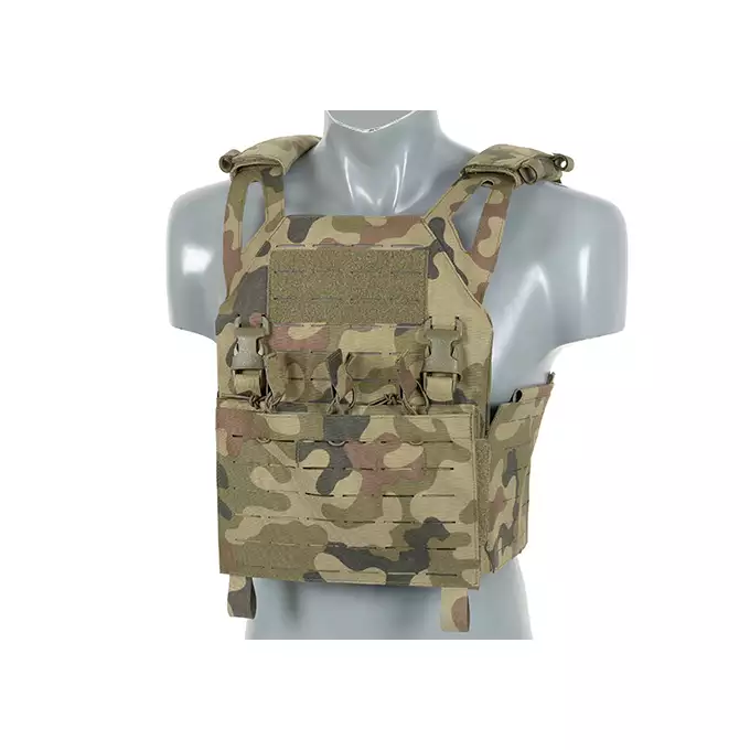 Laser-Cut “Buckle Up" Operator Plate Carrier with AR15/AK Magazine Pouch — WZ93 [8Fields]