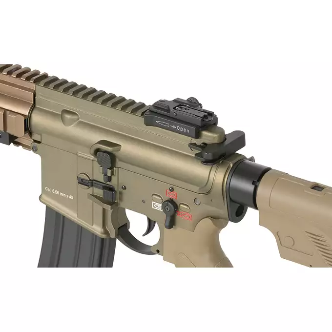 [Zestaw] BY-817 Short barrel - Tan  [Double Bell] + Akumulator Airsoftowy 25C 1500mAh 2S1P 7.4V Lipo Gens ace G-Tech Tamiya + Ładowarka IP3025 - LiPo/LiFe/NiMH 25W/3A [IPower] + Kulki 0,23g - 3000 szt PROSLICK [P&amp;J]