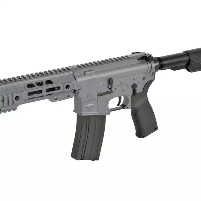 [Zestaw] Replika karabinka SAI GRY 6,5" SBR ESHOOTER ETU, GEN-2 - Grey [EMG] + Ładowarka V3+ do akumulatorów LiPo/LiFe [IPower] + AKUMULATOR AIRSOFTOWY 25C 800MAH 3S1P 11.1V LIPO GENS ACE G-TECH T-PLUG