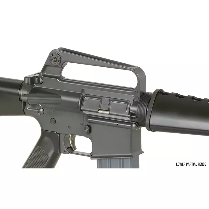 [Zestaw] Gazowa Replika Karabinka Colt 607/GX-5857 - Black [EMG] + Krótki magazynek STANAG 20 kulek Green Gas MWS/CGS - [CGS]