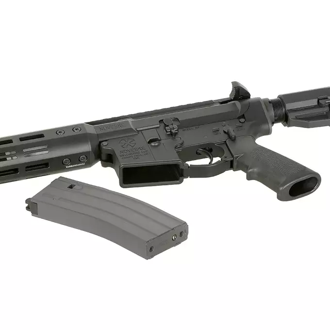 [Zestaw] Replika karabinka Noveske N4 NSR-SD MWS Gen3 GBBR - Black [EMG] + Magazynek na Green Gaz do Karabinków Double Eagle MWS 35 kulek - Black [DE]