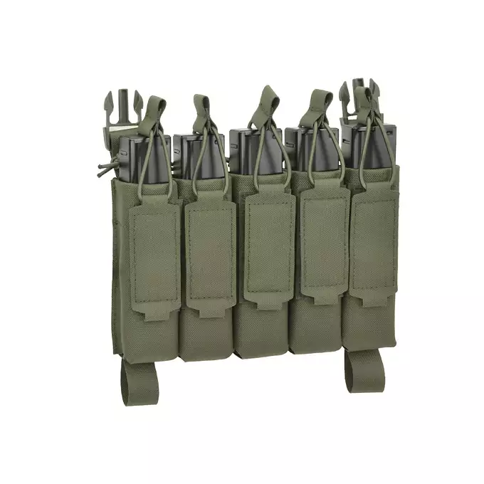 MP5 5-Magazine Pouch, Buckle-Up, Laser-Cut - Ranger Green [8FIELDS]