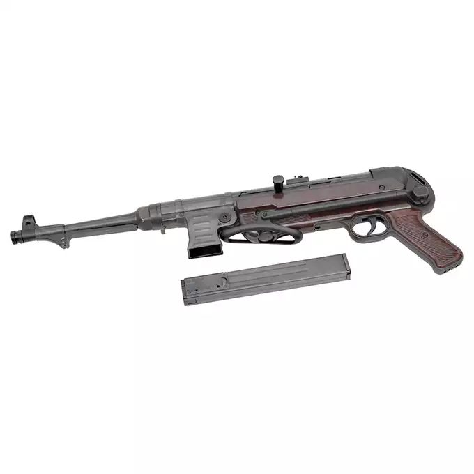 Replika pistoletu maszynowego MP40 Full Metal AEG, Oksyda - Brown [AGM]