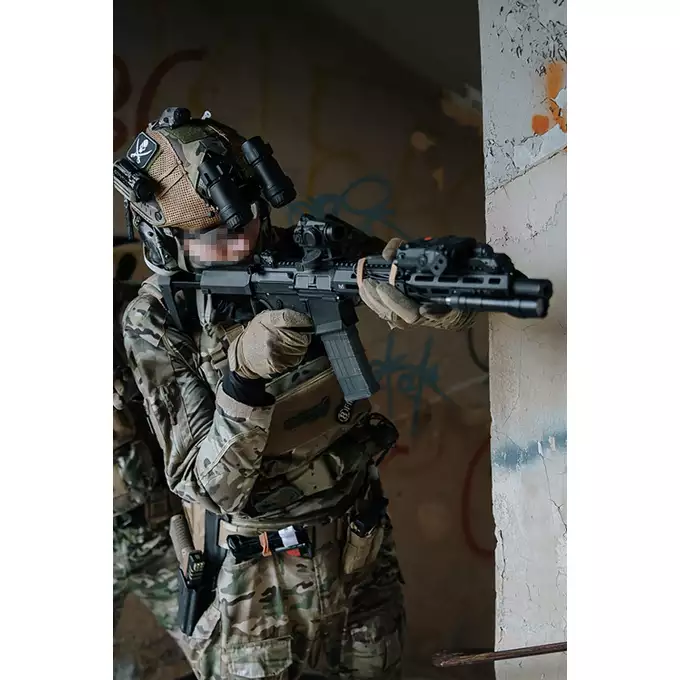 [Zestaw] Karabinek ASG M904L Falcon 3.0 ETU - Black [Double Eagle] + Akumulator Li-Po 1100mAh 11,1V 20C - Deans [IPower] + Ładowarka V3+ do akumulatorów LiPo/LiFe [IPower] + Kulki 0,23g - 3000 szt PROSLICK [P&amp;J]