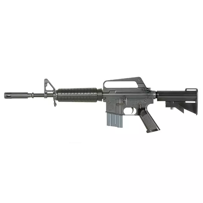[Zestaw] Gazowa Replika Karabinka Colt 610/GAU-5A/A - Black [EMG] + Single Point Airsoft Red Dot - OEG [JJ Airsoft]