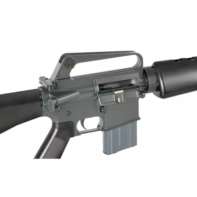 [Zestaw] Gazowa Replika Karabinka Colt 603/XM16E1 - Black [CGS] + Krótki magazynek STANAG 20 kulek Green Gas MWS/CGS - [CGS]