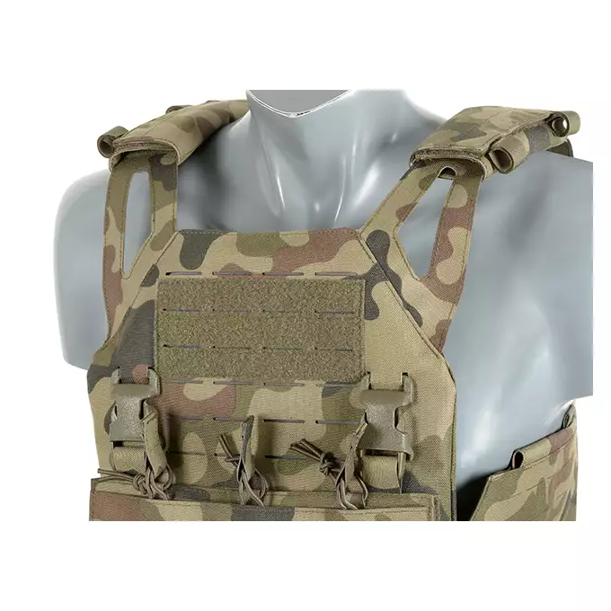 Laser-Cut “Buckle Up" Operator Plate Carrier with AR15/AK Magazine Pouch — WZ93 [8Fields]
