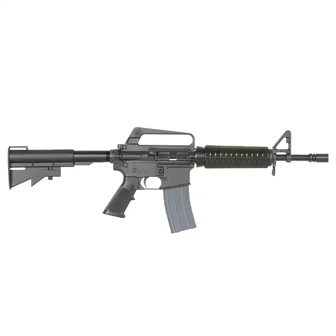 [Zestaw] Gazowa Replika Karabinka Colt M733 Commando CGS Lightning Series - Black [EMG] + Magazynek AR15 Green Gaz do karabinków gazowych CGS, MWS - Black [CGS]