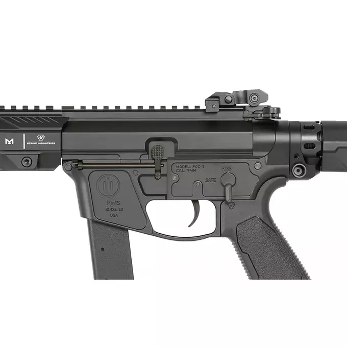 [Zestaw] Replika Strike Industries x PWS PDW 7" Eshooter ETU, GEN-2 - Black [EMG] + Ładowarka V3+ do akumulatorów LiPo/LiFe [IPower] + AKUMULATOR AIRSOFTOWY 25C 800MAH 3S1P 11.1V LIPO GENS ACE G-TECH T-PLUG