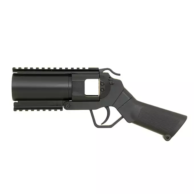 [Zestaw] 40mm granatnik pistoletowy M052 - Black [CYMA] + Granat 40mm na 18 kulek [Double Bell] + Airsoft Green Gaz 1000ml [Pro Tech Guns]